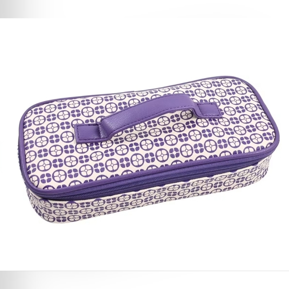 IMAN Purple and White Patterned Satchel💜💜 - Picture 6 of 7
